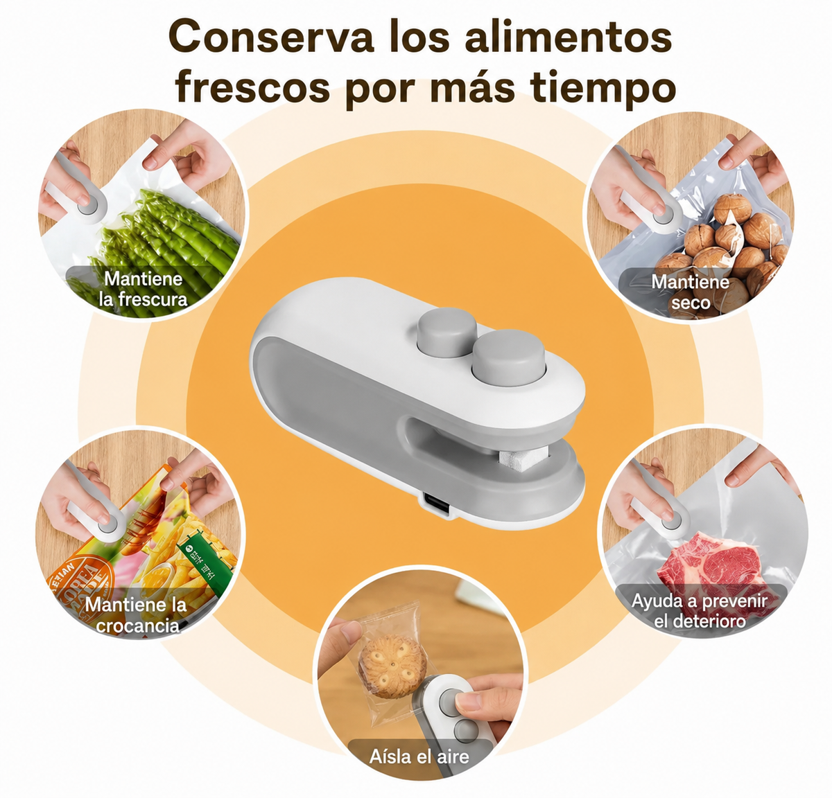 Cierra Bolsas USB