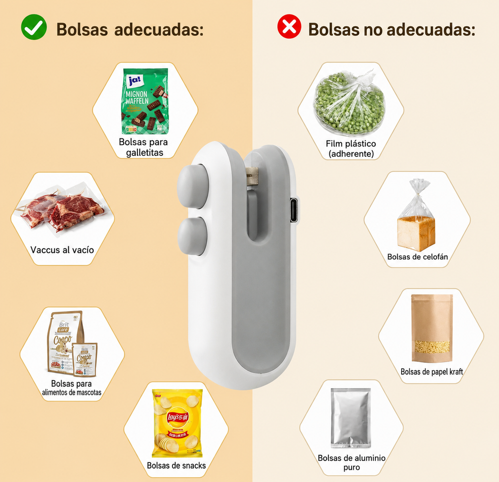 Cierra Bolsas USB