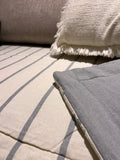 PILOW MALAGA GREY  80X220 BLANCO CON GRIS