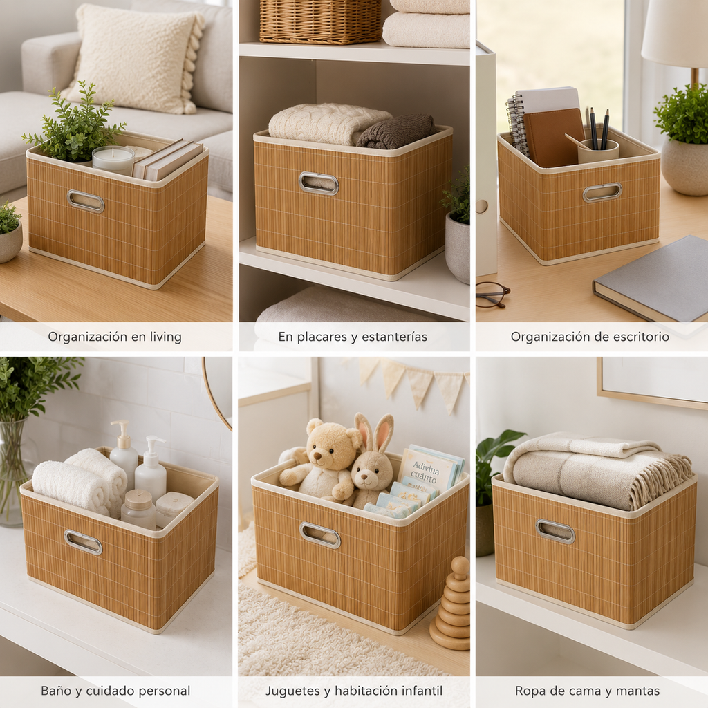 Caja organizadora Bambu Nepal XL
