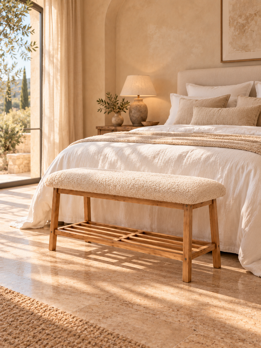 BANCO PIE DE CAMA OLIVOS   $2690