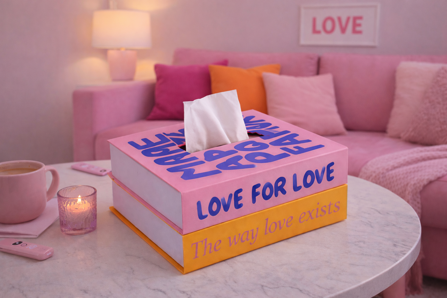 CAJA LIBRO DOBLE LOVE PORTAPAÑUELOS