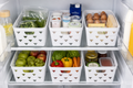 SET 6 CAJA ORGANIZADORA PLASTICA BLANCA  25.8*17.7*14CM