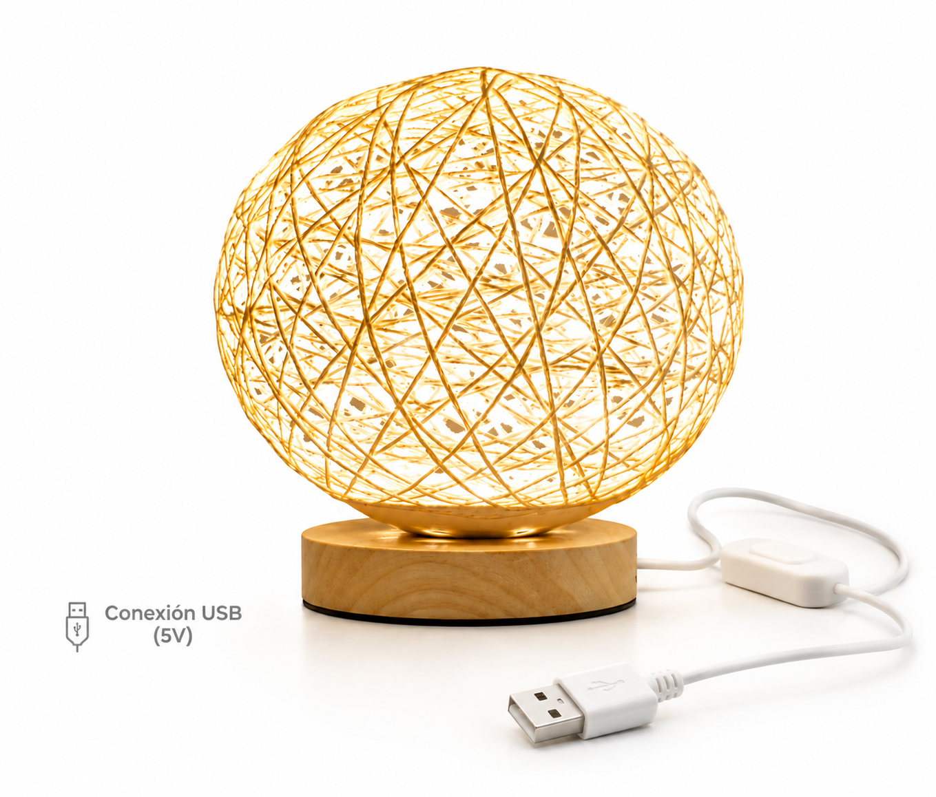 LAMPARA MOON USB