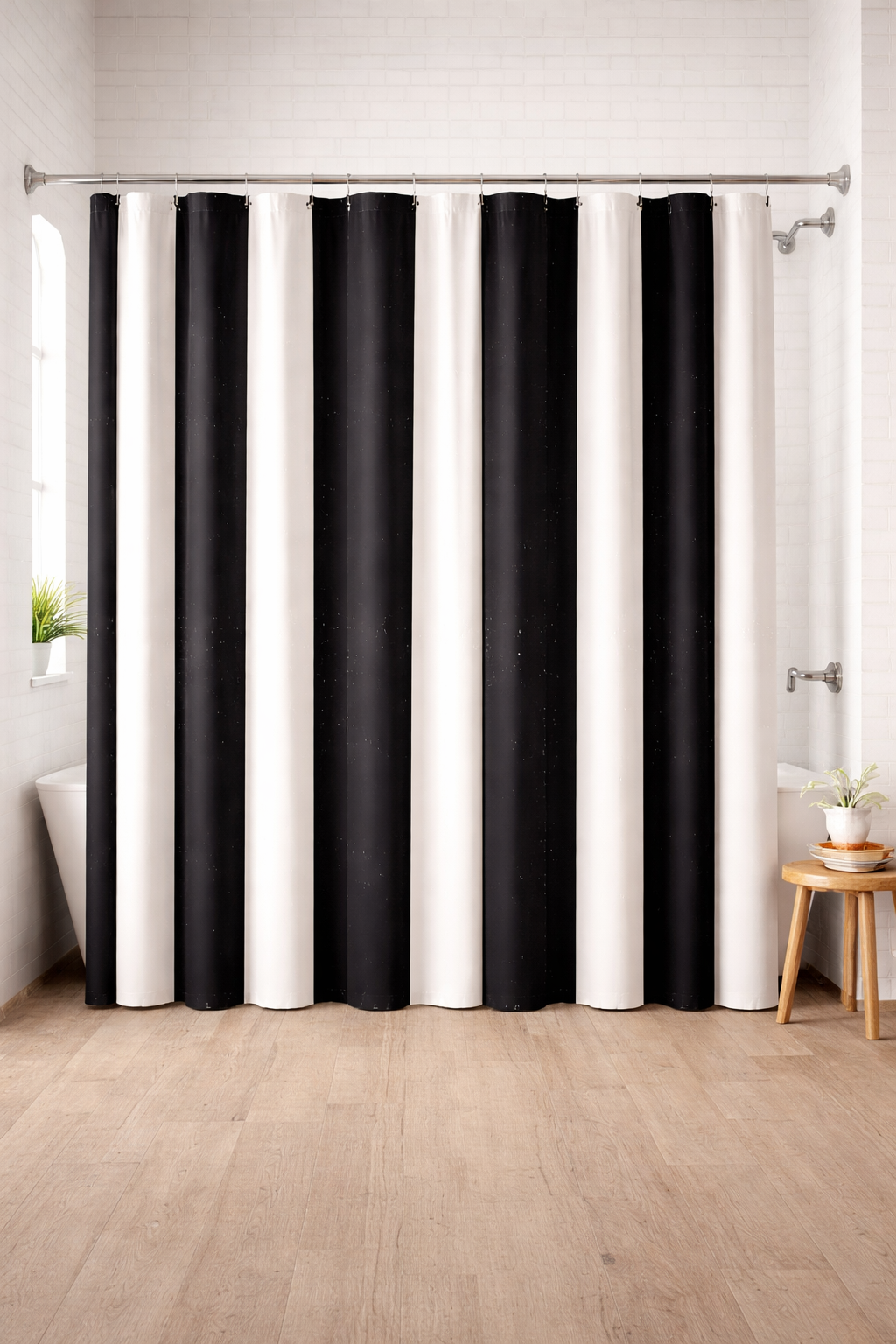 CORTINA TELA POLIESTER NEW YORK RAYADA 180X180
