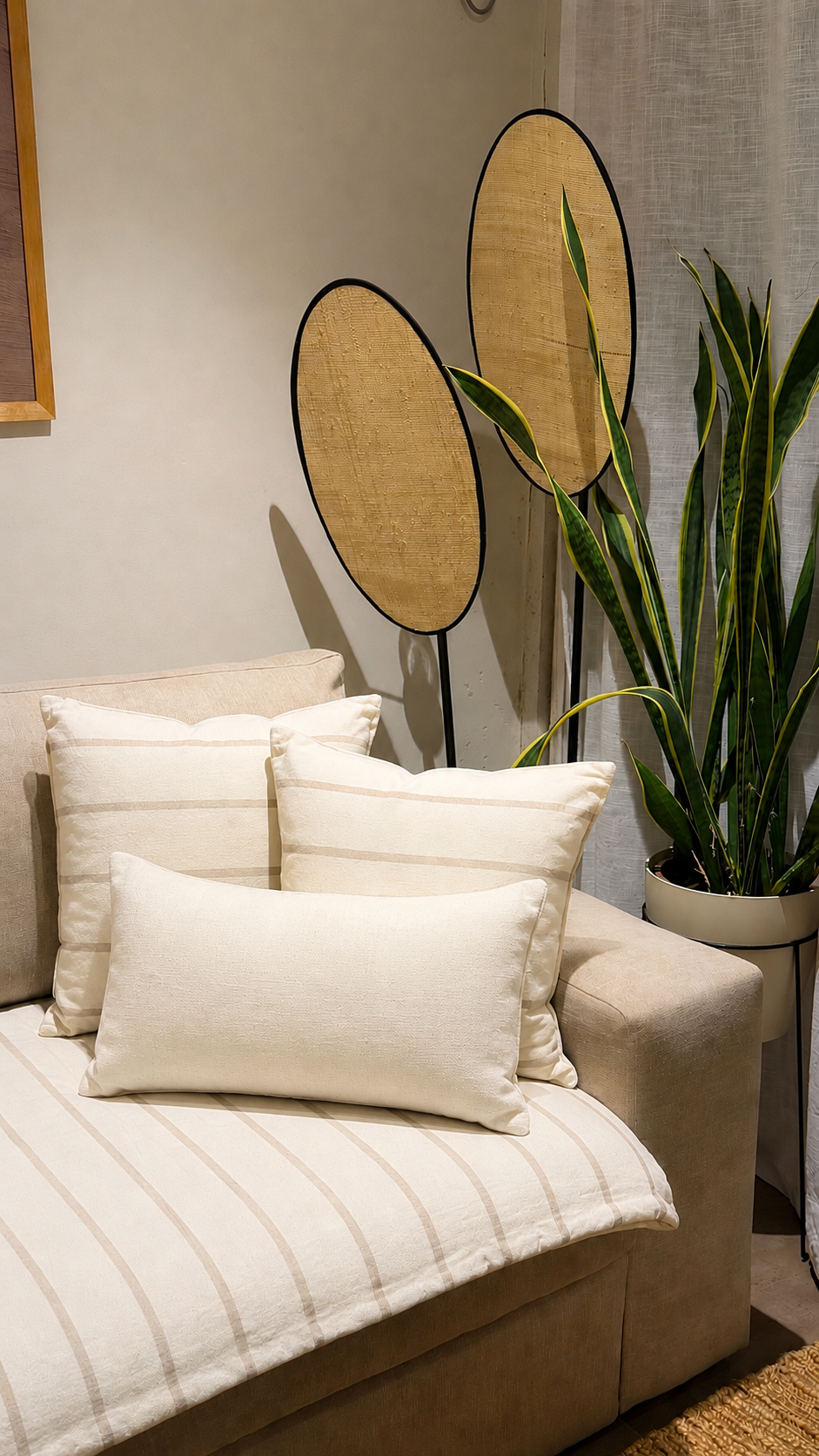ALMOHADON IGNACIA 43X43CM BEIGE