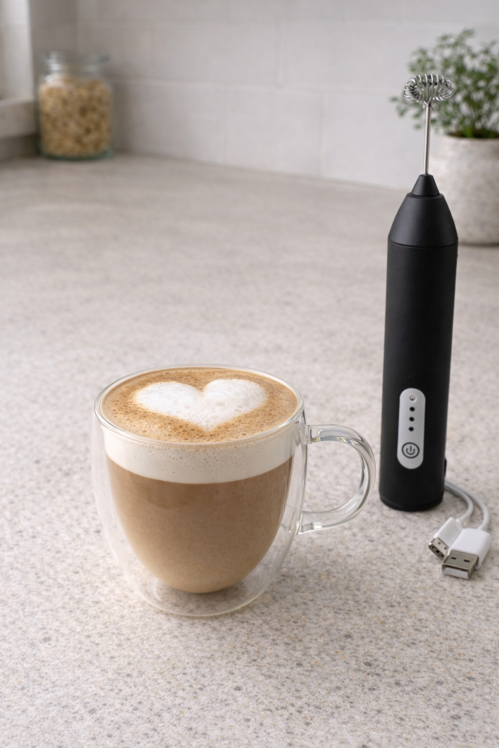 Batidor de Cafe USB 3 velocidades