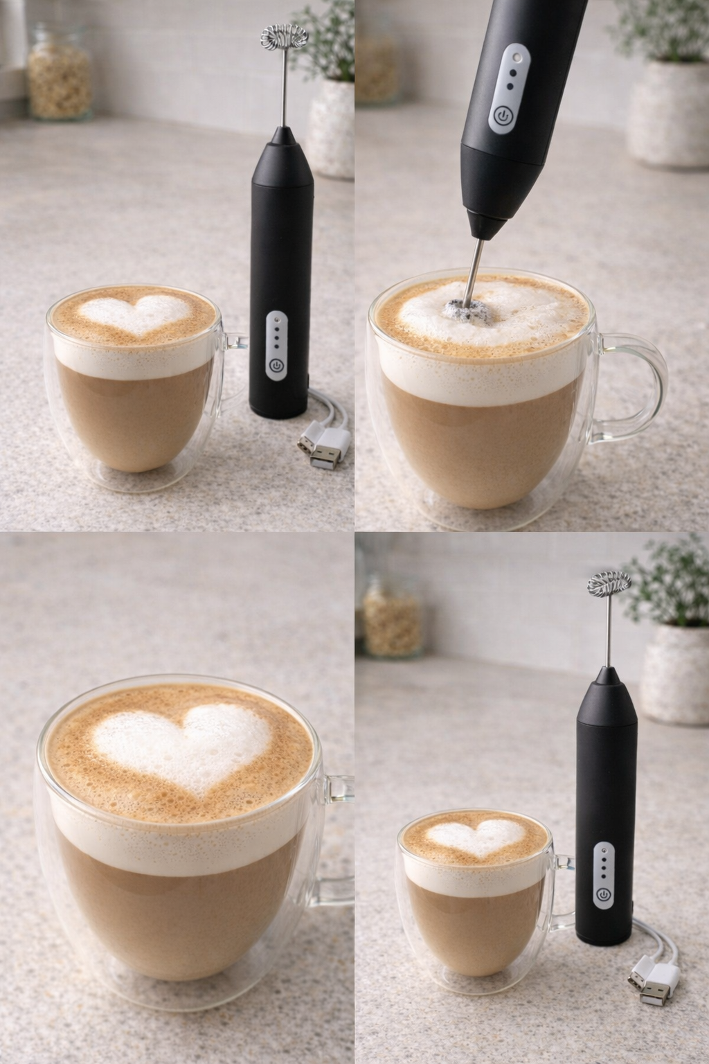Batidor de Cafe USB 3 velocidades