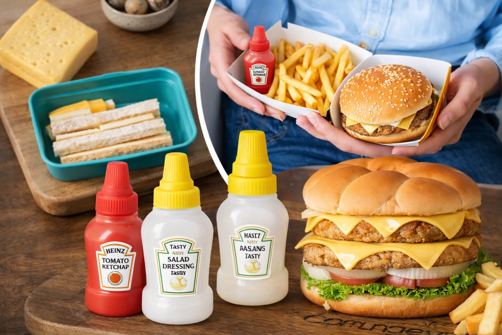 MINI DISPENSADOR DE KEPCHUP Y MAYONESA