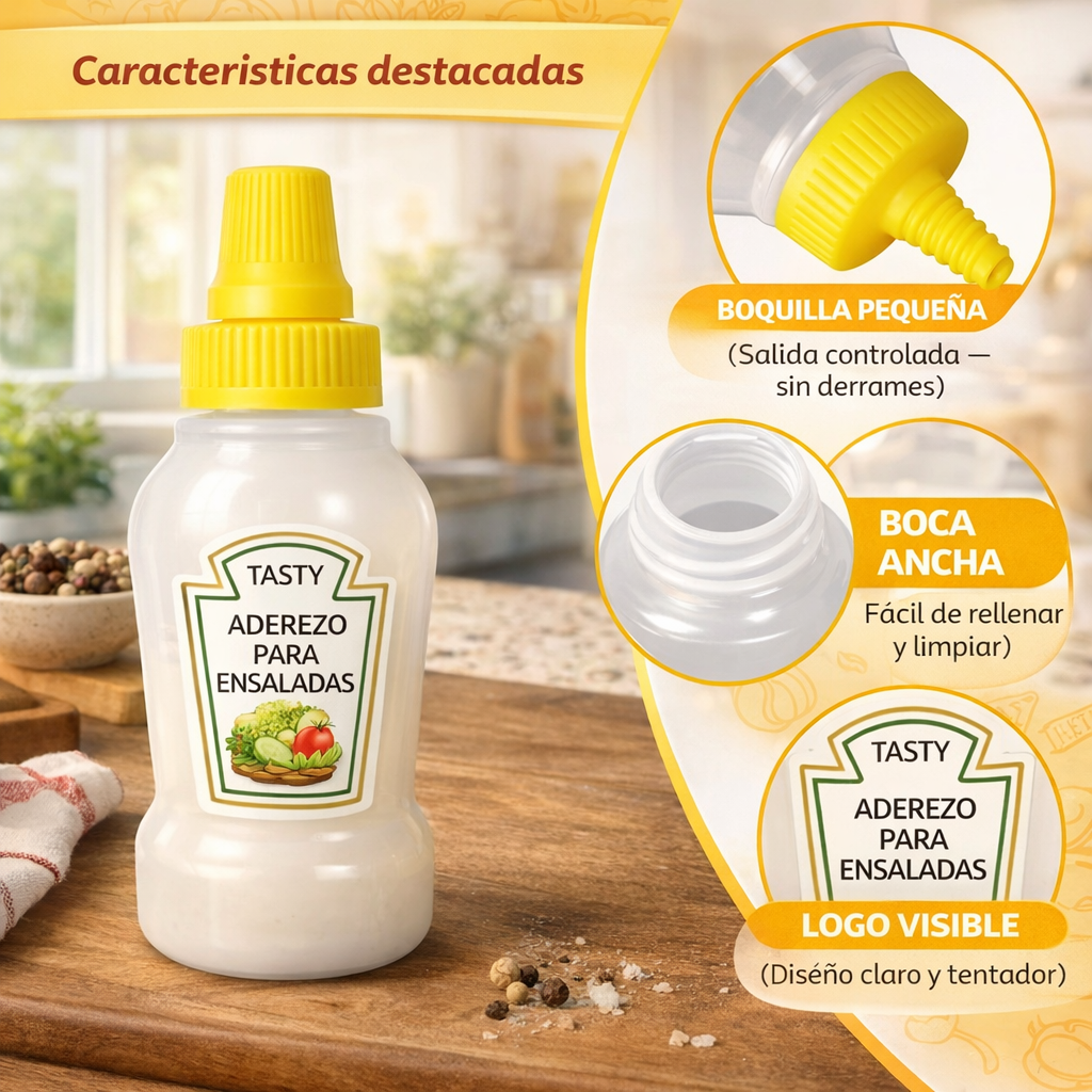 MINI DISPENSADOR DE KEPCHUP Y MAYONESA