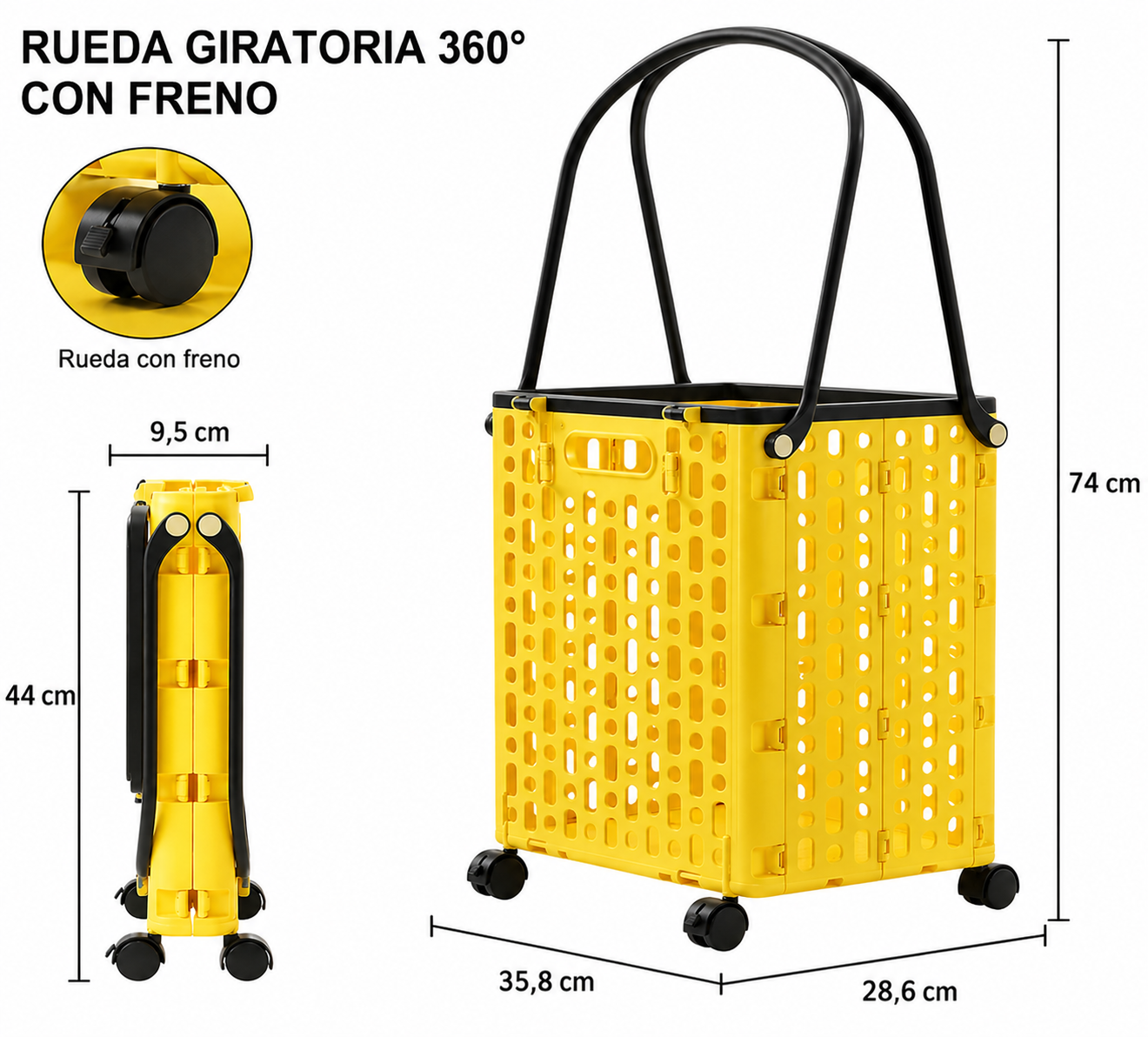 CARRO MANDADOS COLORS PLEGABLE
