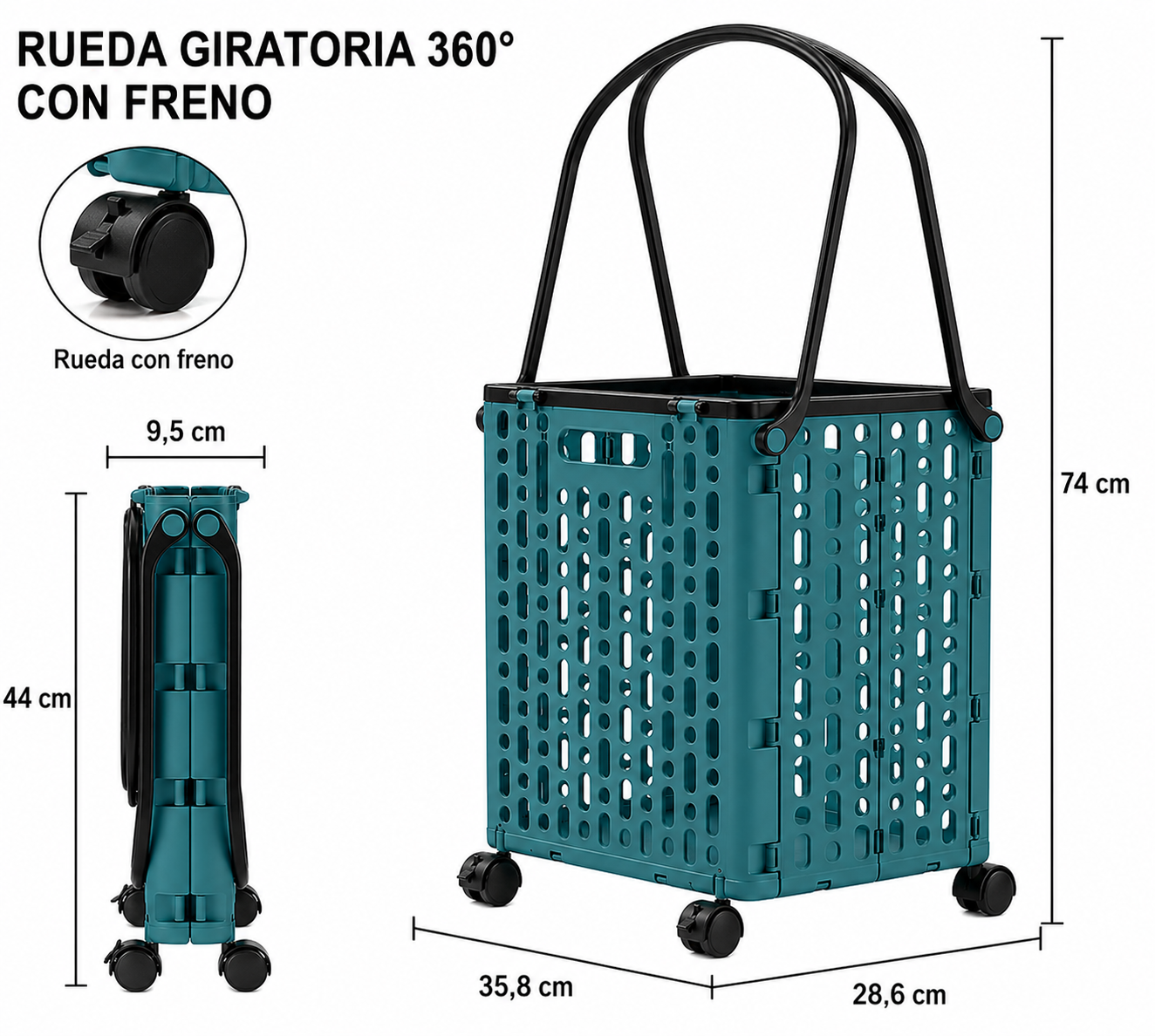 CARRO MANDADOS COLORS PLEGABLE