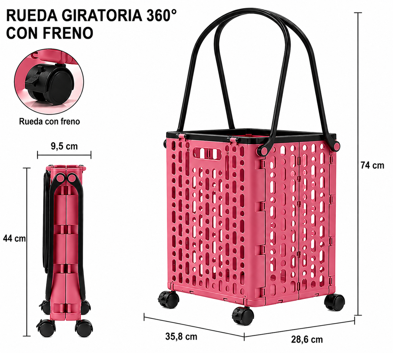 CARRO MANDADOS COLORS PLEGABLE