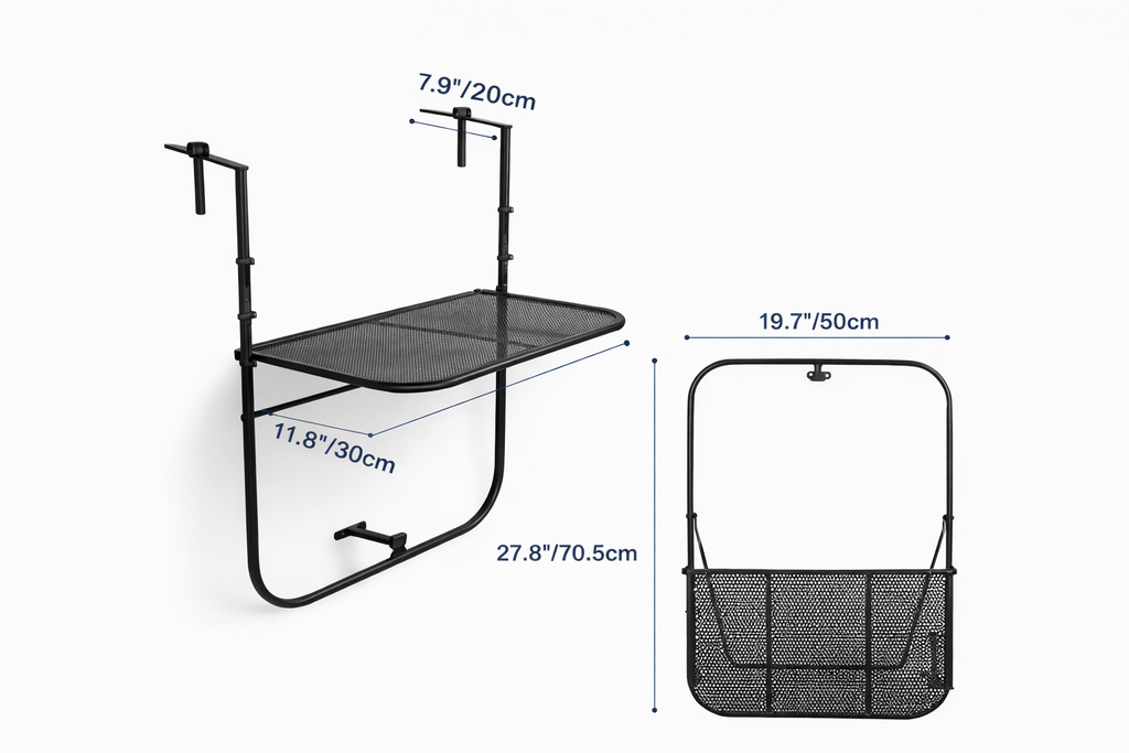 MESA BALCON 50X30CM PLEGABLE