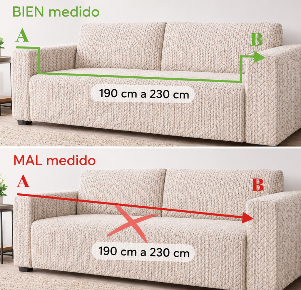 Funda de sillón Espiga 3 CUERPOS