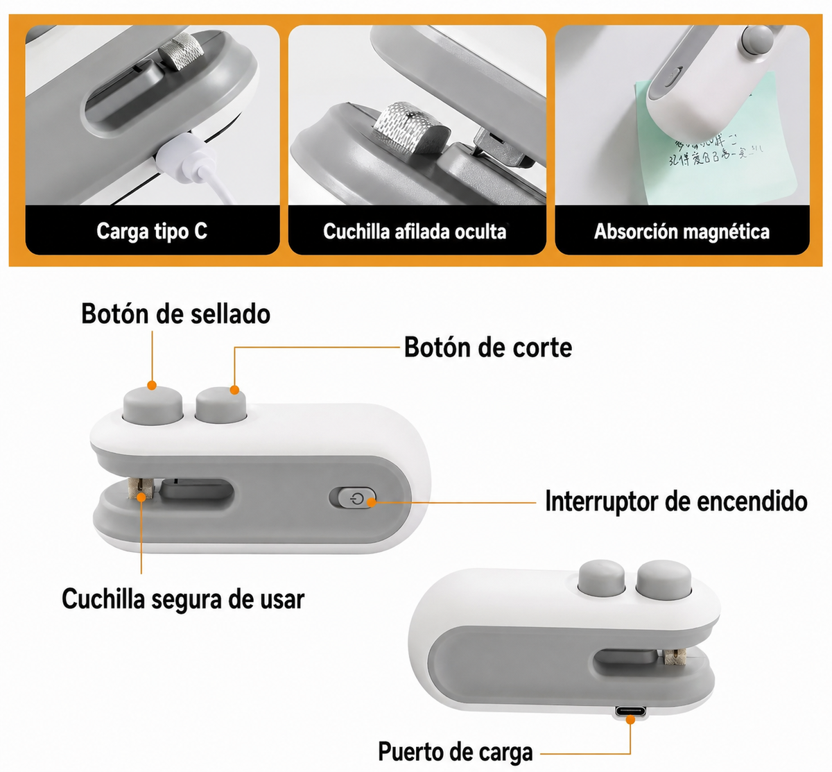 Cierra Bolsas USB