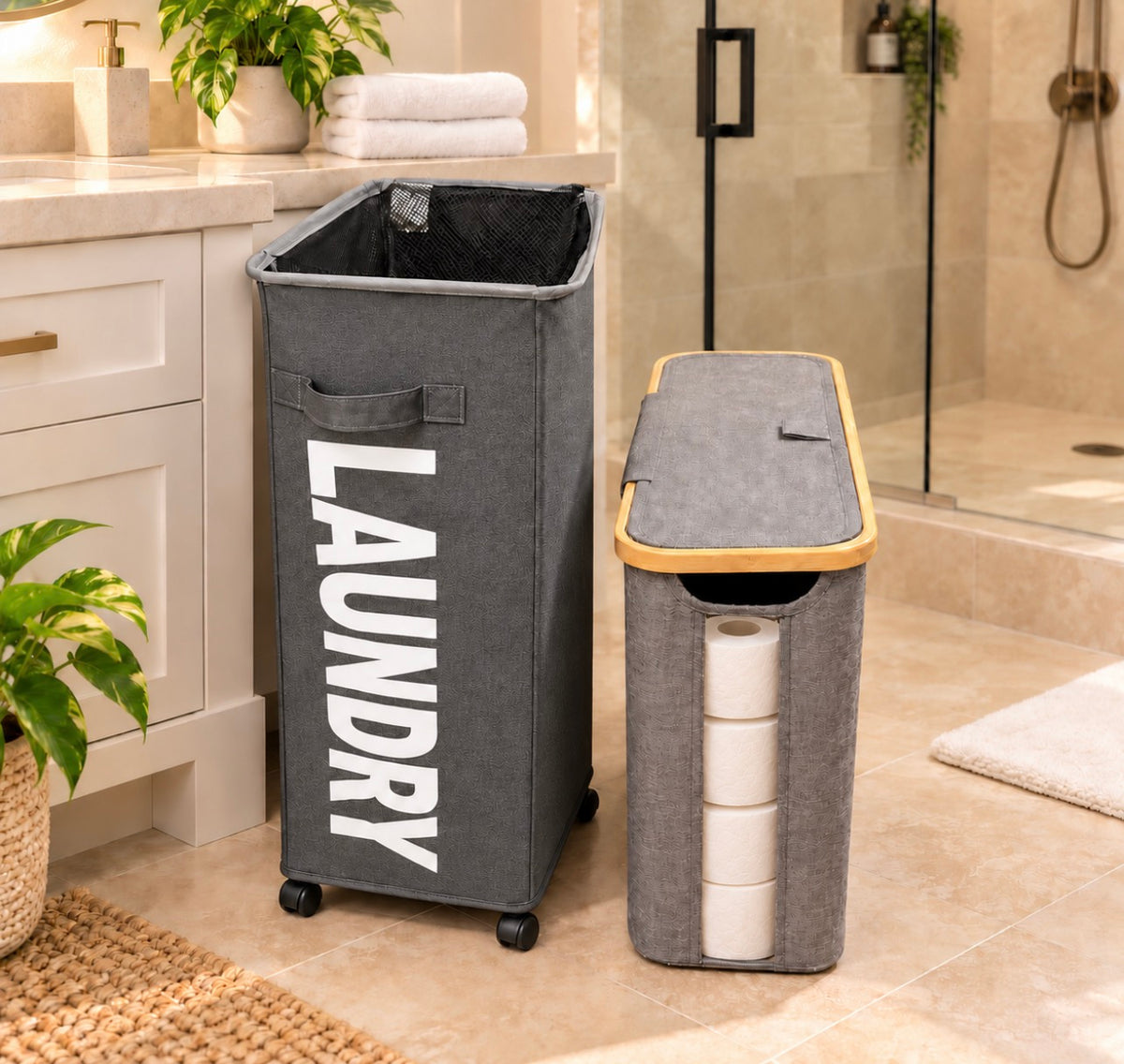 CESTO ROPA LAUNDRY CON RUEDAS