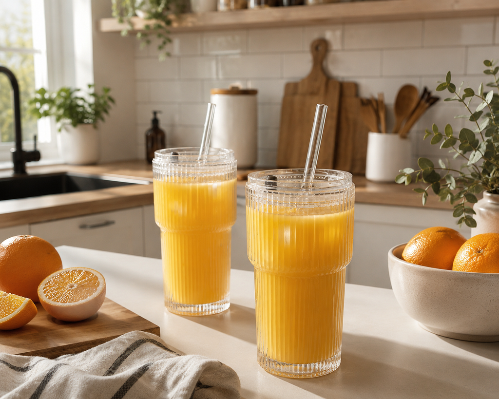 VASO VIRAL LISTRADO 550ML PROMO X 4