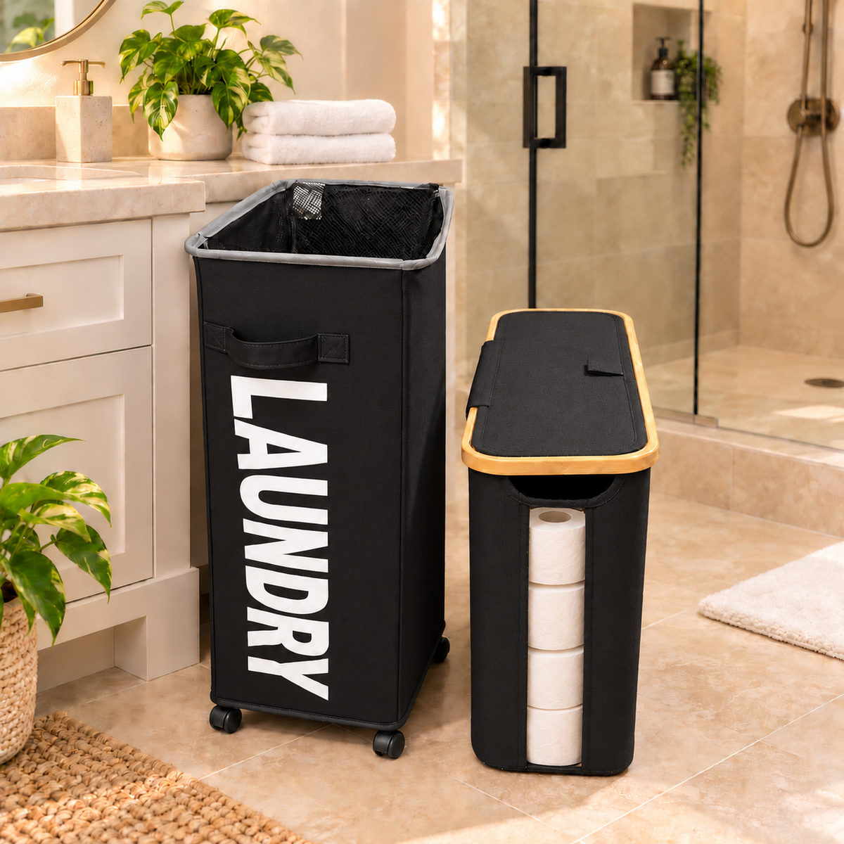 CESTO ROPA LAUNDRY CON RUEDAS
