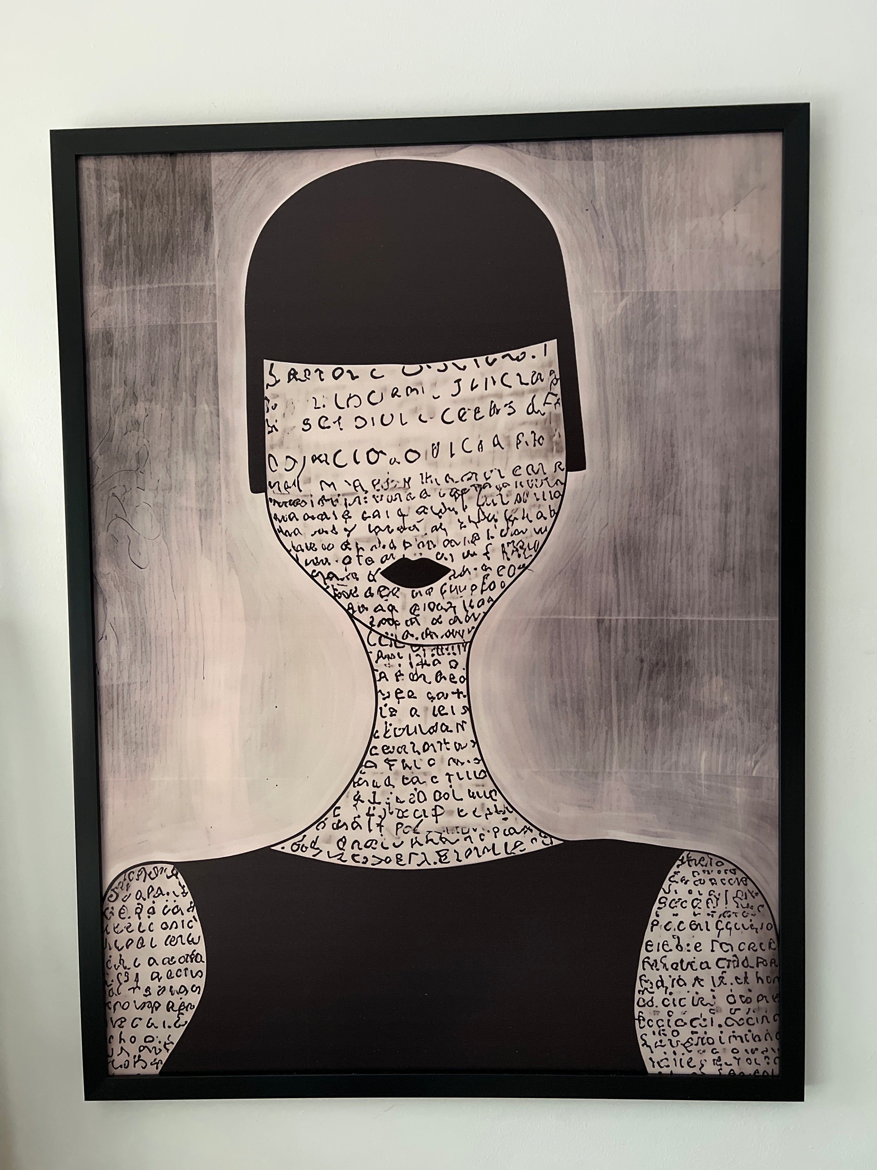 CUADRO WORDS 60X80CM MARCO MDF IMPRESO SOBRE LIENZO