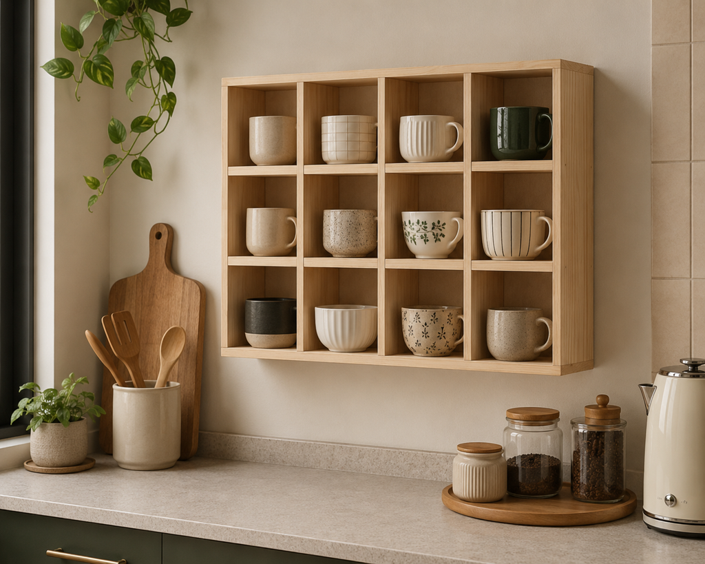 ORGANIZADOR DE TAZAS BAMBU