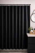 CORTINA TELA POLIESTER NEW YORK NEGRA 180x180cm